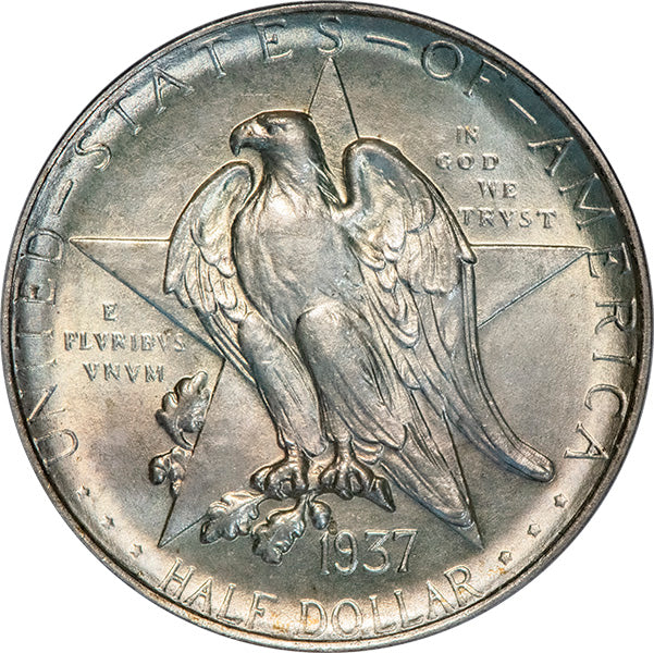 (9391) 1937-D 50C PCGS MS64 CAC Texas obverse