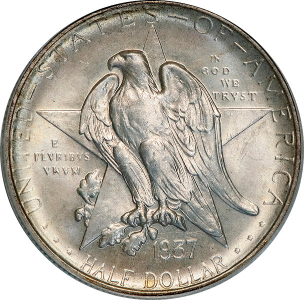 (9392) 1937-S 50C PCGS MS66 CAC Texas obverse