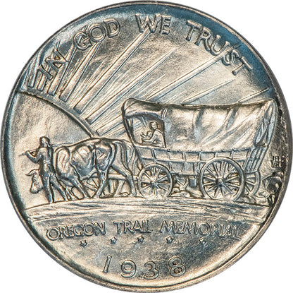 (9349) 1938-D 50C PCGS MS64 CAC Oregon reverse