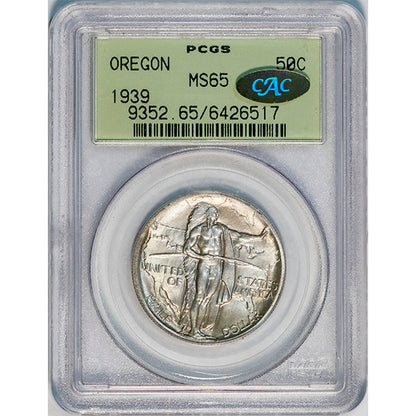 SET OF 3 1939 PDS Oregon PCGS 64&65 Gold CAC Lot