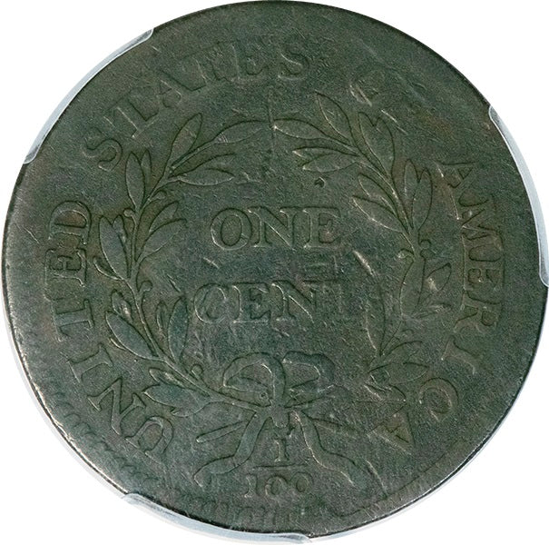 1796 1C Draped, Reverse of 1795 S-98, R.5 PCGS VG10 reverse