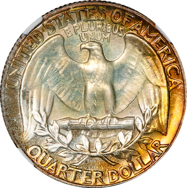 (5981) 1942 25C NGC PF68 Washington reverse