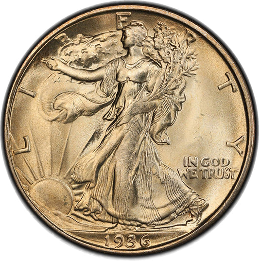 1936-D Walking Liberty Half obverse