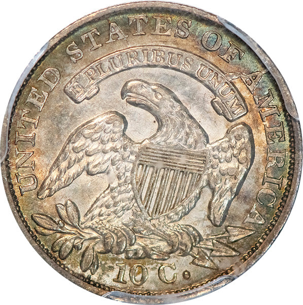 (4527) 1835 10C PCGS AU55 Bust Dime reverse