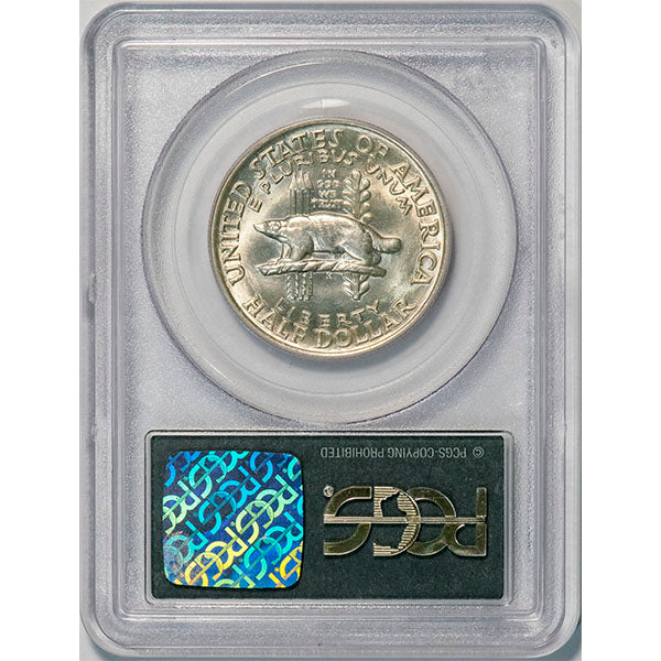 (9447) 1936 50C PCGS MS65 Wisconsin CAC reverse slab