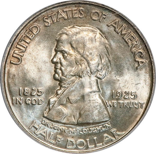 (9399) 1925 50C PCGS MS65 CAC Vancouver obverse