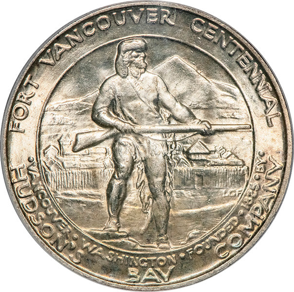 (9399) 1925 50C PCGS MS65 CAC Vancouver reverse