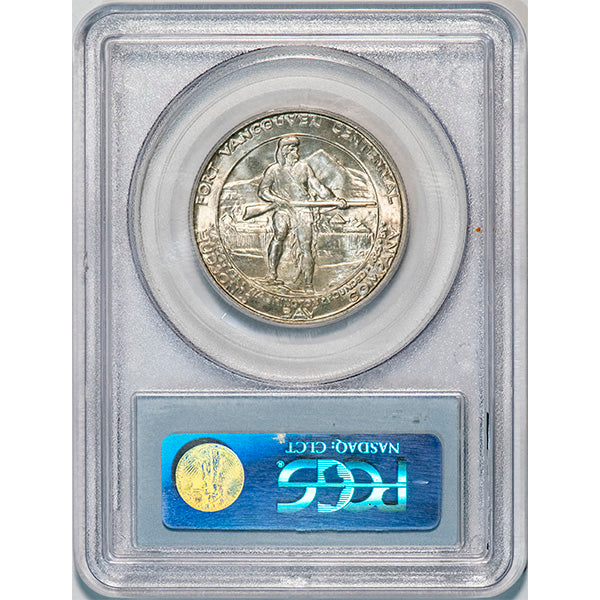 (9399) 1925 50C PCGS MS65 CAC Vancouver reverse slab
