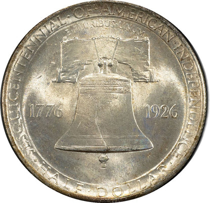 (9374) 1926 50C PCGS MS65+ CAC Sesquicentennial reverse