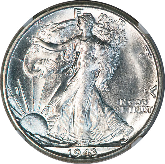 (6620) 1943-S 50C NGC MS67 Walker obverse