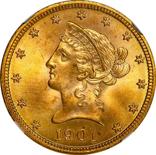 (8747) 1901 $10 NGC MS66 Liberty obverse