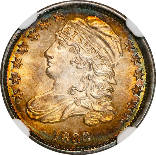 (4522) 1833 10C NGC MS66 Bust Dime obverse