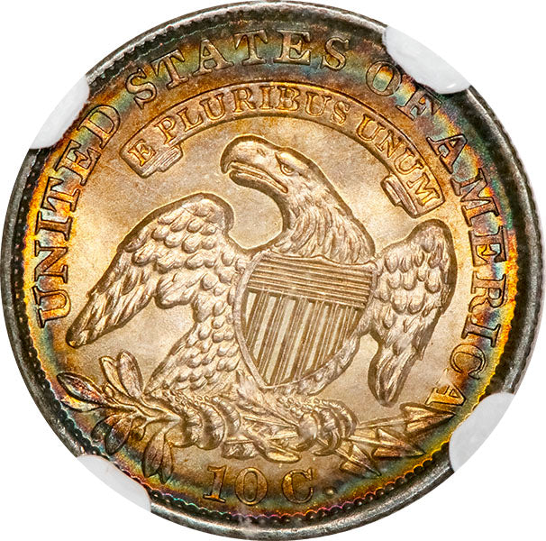 (4522) 1833 10C NGC MS66 Bust Dime reverse