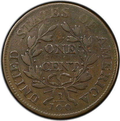 1803 1C PCGS F15 CAC Sheldon-265 reverse