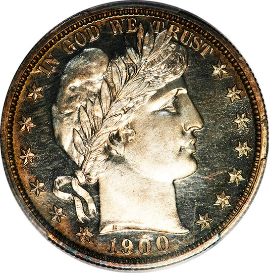 1900 Barber Proof Half obverse