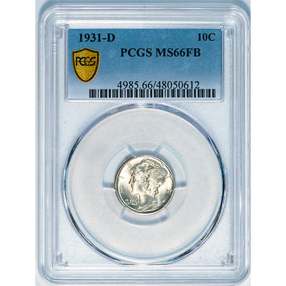 1931-D 10C PCGS MS66FB slab