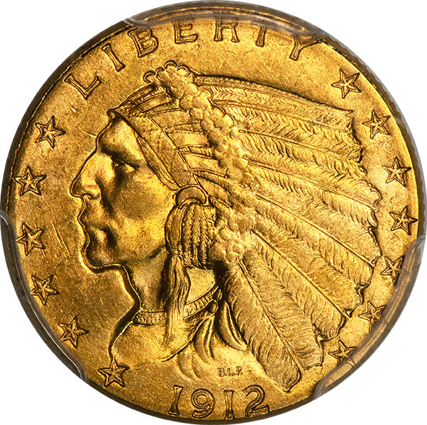 1912 $2.50 PCGS MS64 obverse