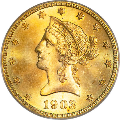 1903-S $10 PCGS MS64 CAC Old Holder obverse