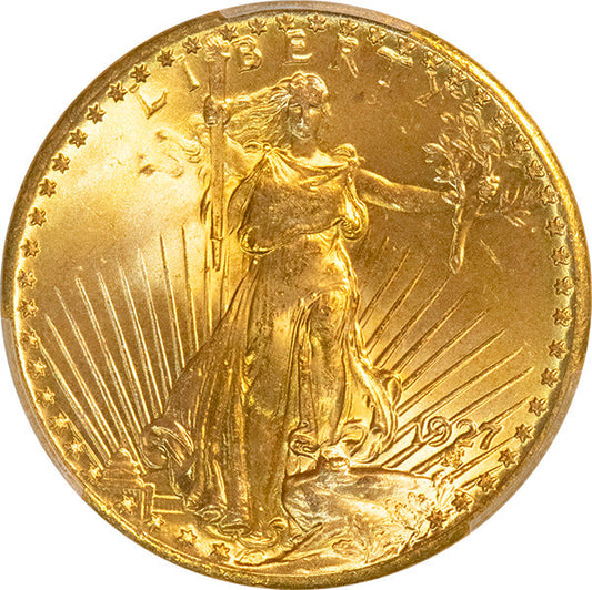 1927 $20 PCGS MS66+ CAC obverse