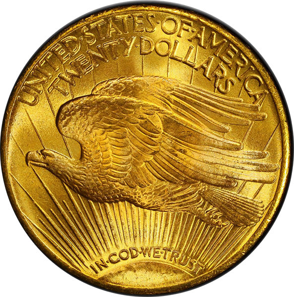 1927 $20 PCGS MS66+ CAC reverse