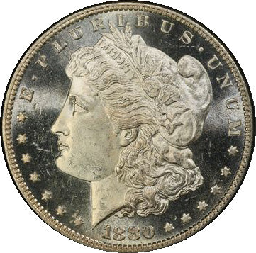 (7117) 1880/79-O $1 PCGS MS64PL CAC Morgan obverse