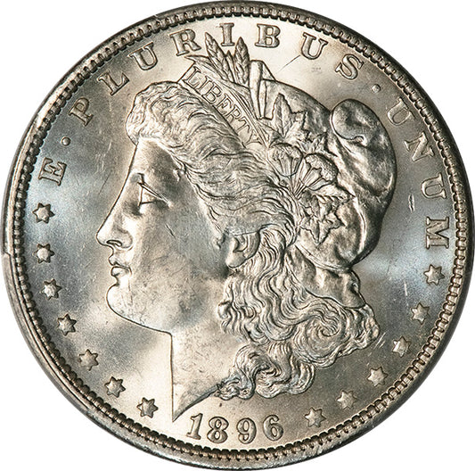 1896-O Morgan silver dollar obverse