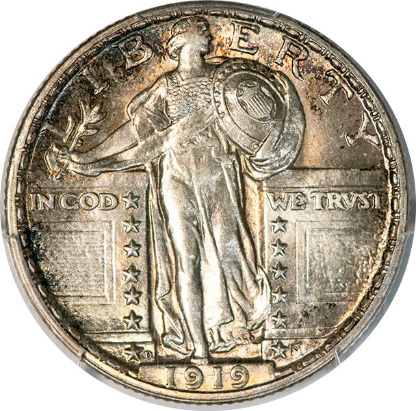 1919-D Standing Liberty Quarter obverse