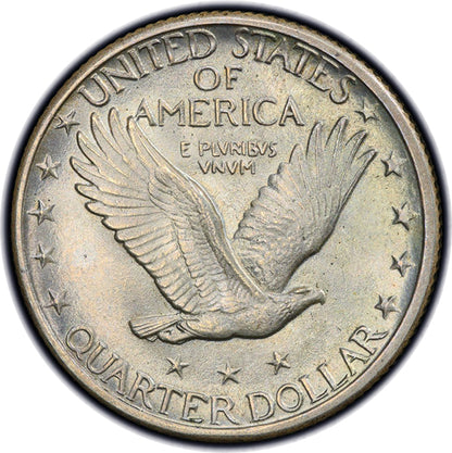 1918-D Standing Liberty Quarter reverse