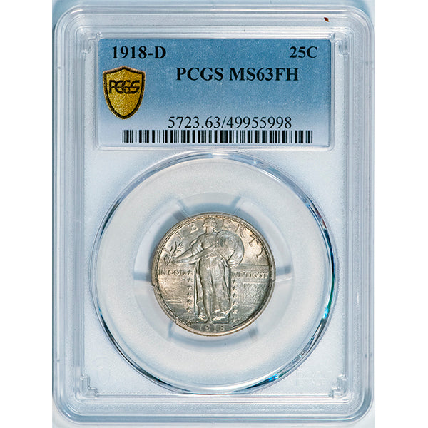 1918-D Standing Liberty Quarter slab