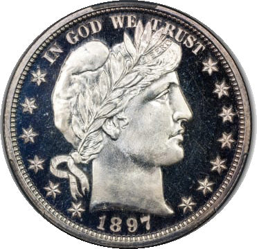 1897 Barber Proof Half obverse