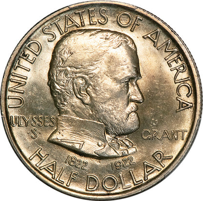 (9306) 1922 50C PCGS MS65 Grant obverse