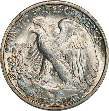 (6613) 1941-S 50C PCGS MS66+ CAC Walker reverse