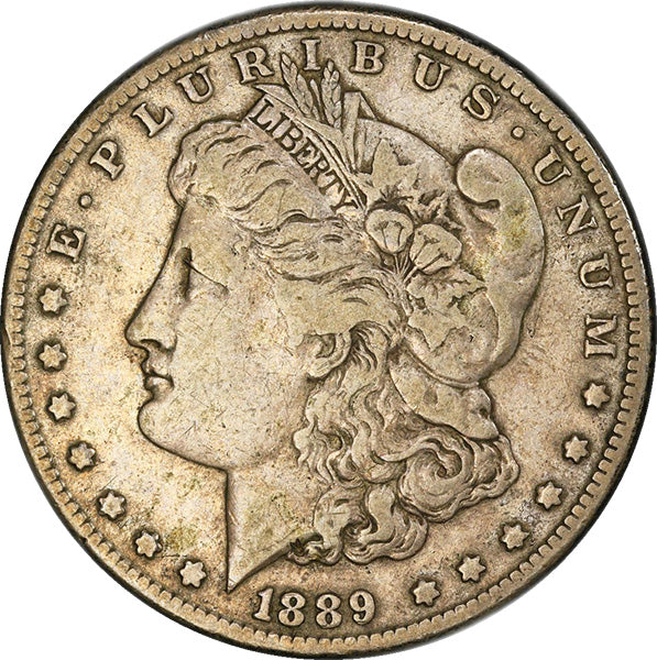 (7190) 1889-CC $1 PCGS VF20 CAC Morgan obverse