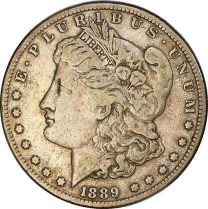 (7190) 1889-CC $1 PCGS VF20 CAC Morgan obverse