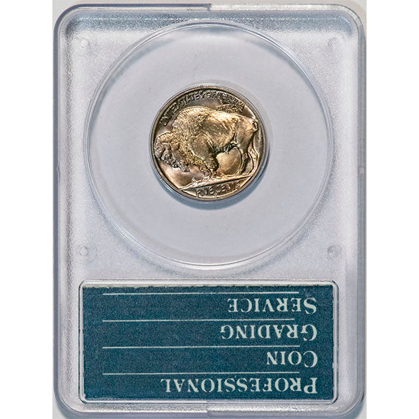(3984) 1938-D 5C PCGS MS66 Gold CAC Buffalo reverse slab