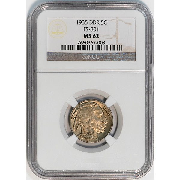 1935 DDR 5C NGC MS62 slab