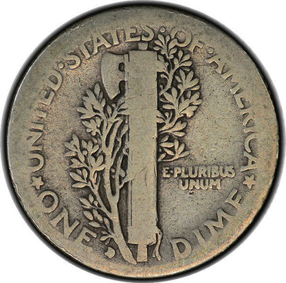 1916-D 10C PCGS AG03 CAC reverse