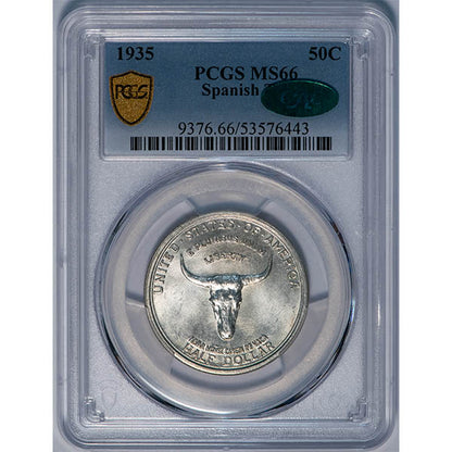 (9376) 1935 50C Spanish Trail PCGS MS66 CAC