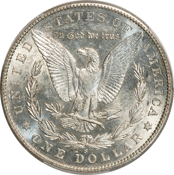 1904-S $1 PCGS AU55 Morgan reverse