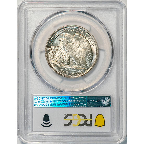 (6601) 1937 50C PCGS MS66+ CAC Walker reverse