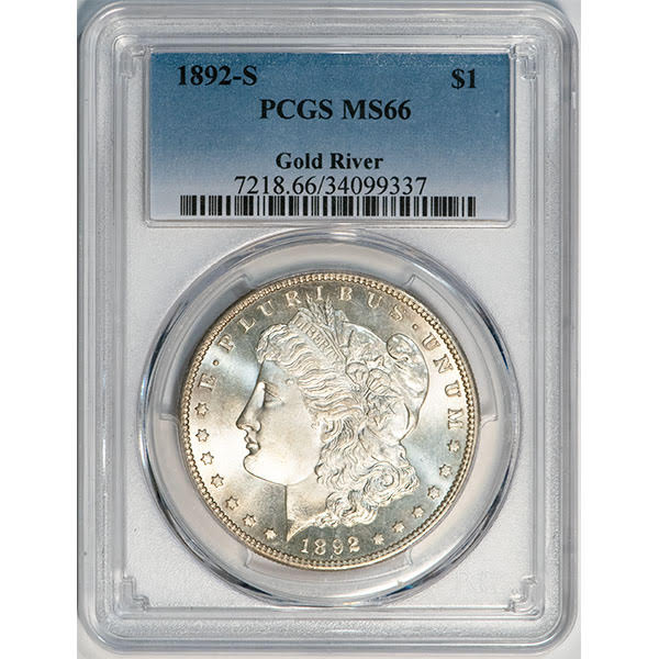 1892-S Morgan Silver Dollar slab