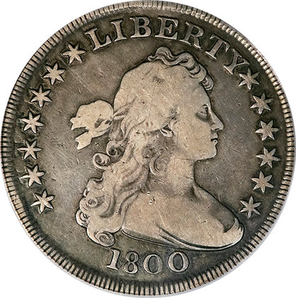 (6887) 1800 S$1 PCGS F12 Bust Dollar obverse