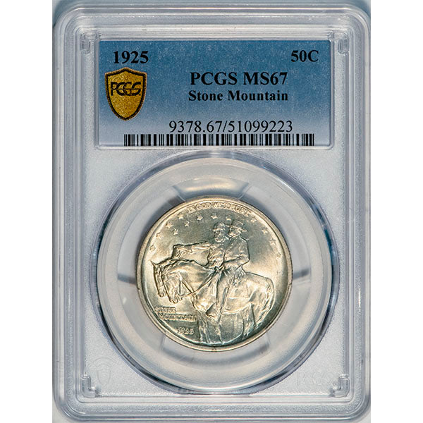 (9378) 1925 50C PCGS MS67 Stone Mountain slab