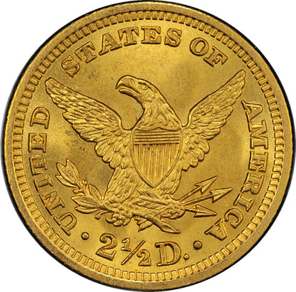 (7858) 1906 $2.50 PCGS MS65+ CAC Liberty reverse
