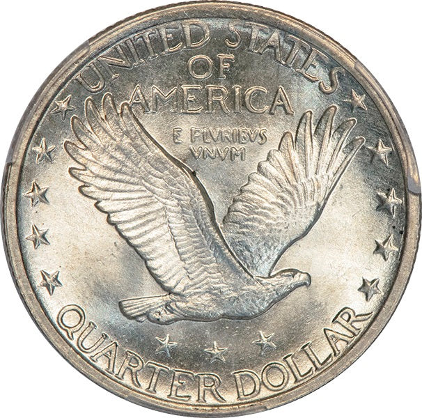 (5729) 1919 25C PCGS MS65FH SLQ reverse