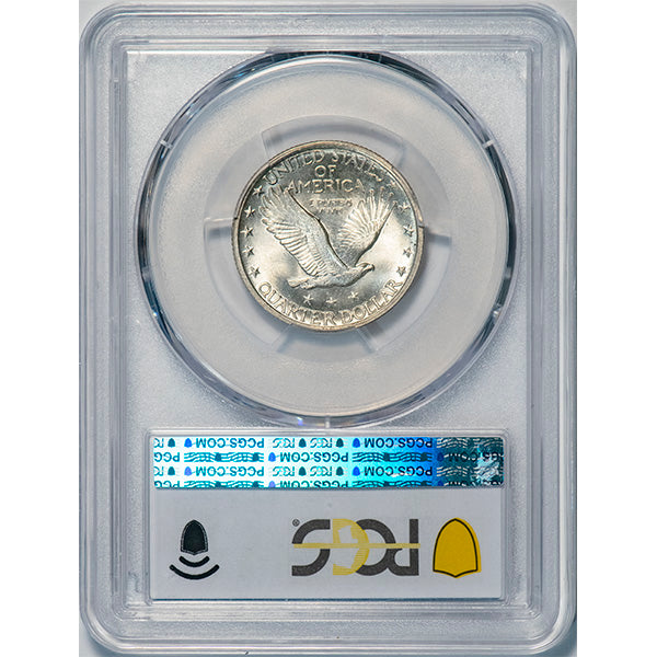 (5729) 1919 25C PCGS MS65FH SLQ reverse slab