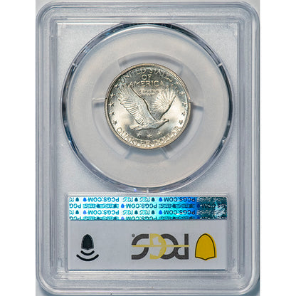 (5729) 1919 25C PCGS MS65FH SLQ reverse slab