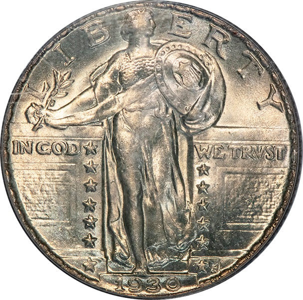 (5778) 1930 25C PCGS MS65 SLQ obverse