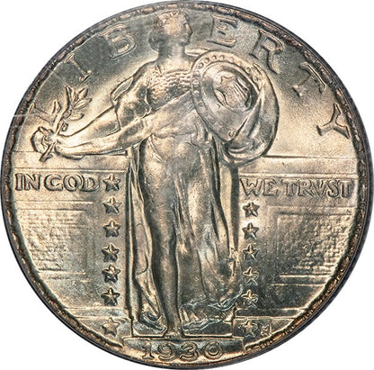 (5778) 1930 25C PCGS MS65 SLQ obverse