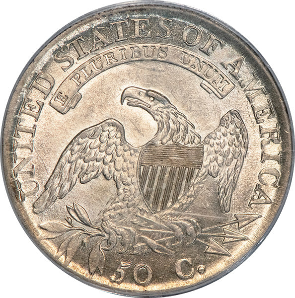(6096)1811 50C PCGS AU58 Bust Half reverse